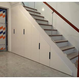 楼梯柜定制楼梯下储物柜 收纳三角衣柜抽拉式收纳柜展示货柜货架