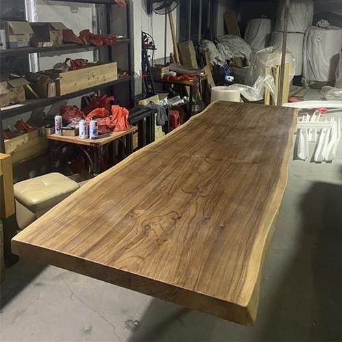 整张实木板材定制原木茶桌大板松木餐桌台面整板茶台桌板办公长桌