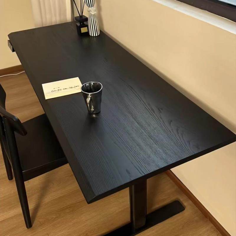 实木北美白蜡木电动电脑桌升降桌腿智能自动办公桌子升降桌学习桌