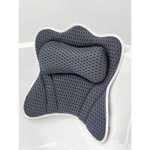 跨境通用3D高弹浴缸枕头SPA泡澡靠枕泡浴养生靠背垫洗澡头枕头靠