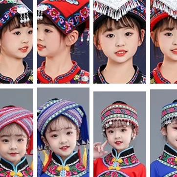 定制头饰水族僳僳族土家仫佬族侗族少数民族舞蹈头饰演出服舞帽子