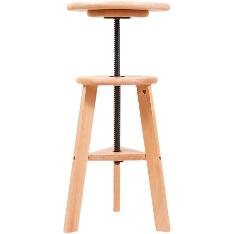 画架凳子油画凳画椅榉木升降画凳木质画架凳子画架椅子实木旋转凳