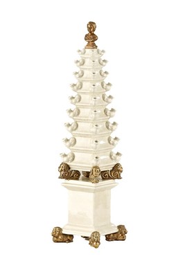 欧式奢华白色陶瓷镶铜装饰摆件家居客厅玄关送礼工艺品摆设品