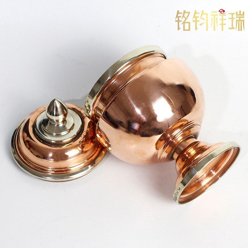 藏传用品加厚黄铜米盒米罐家用家居摆放装饰盒复古宝瓶,特色手工艺,其他,淘宝优惠券,粉丝福利购,淘宝优惠卷