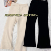 子宝宝洋气百搭冬装 长裤 灯芯绒一体绒加绒加厚时尚 女童裤 喇叭裤 潮