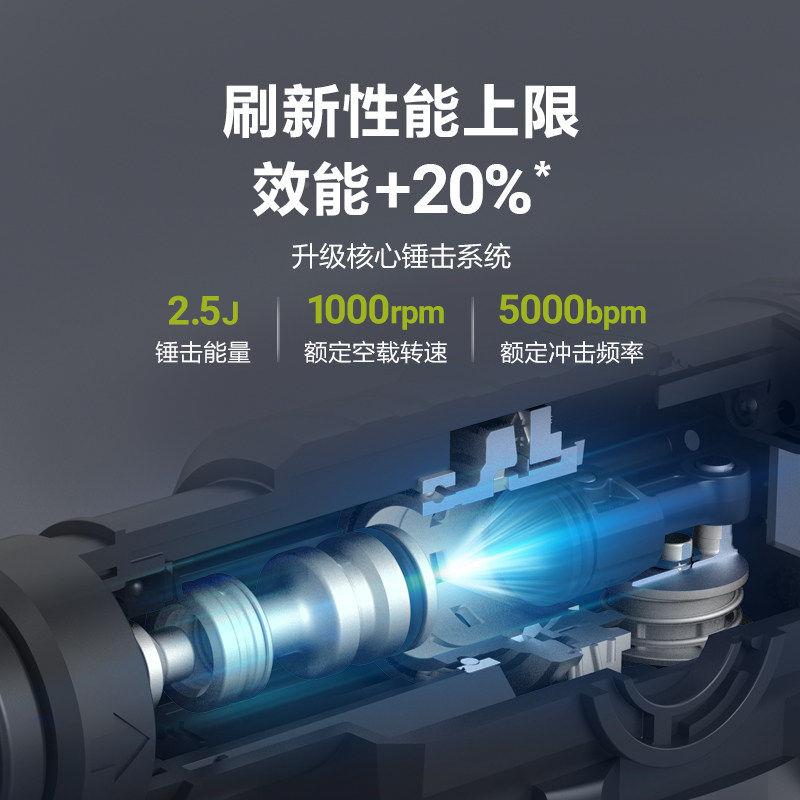 W威士锂电电锤集尘中载锤U35冲击电钻两用大8功率克电威克士WU镐