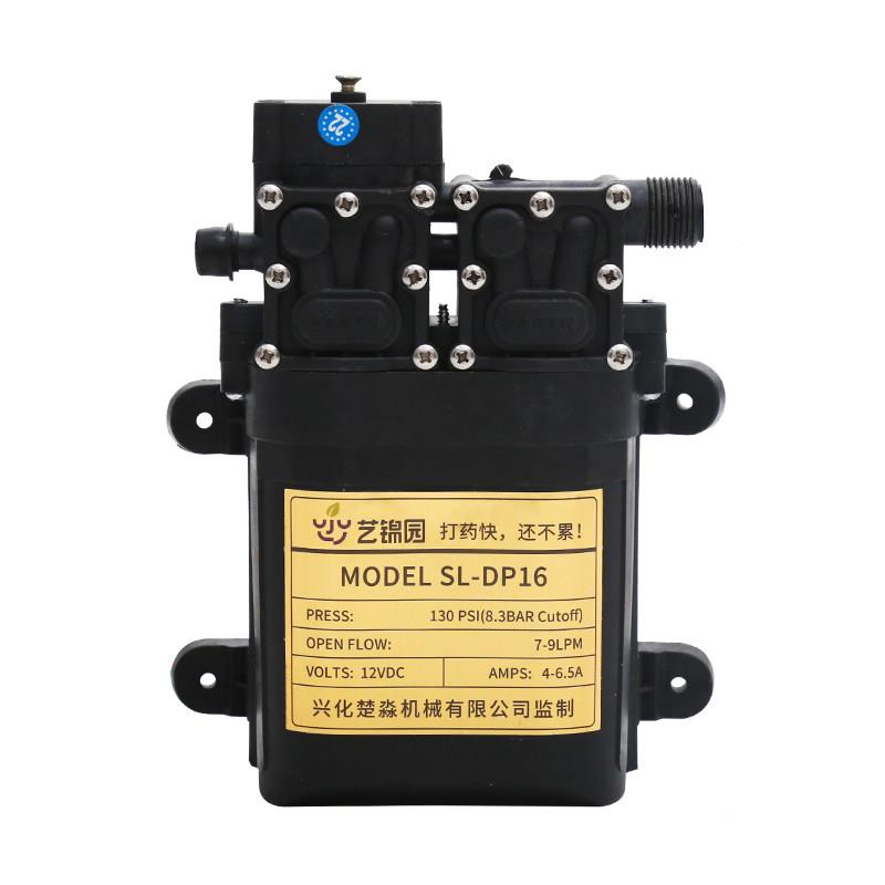 电动喷雾双泵2双核泵V双核水泵器高压隔1膜果树高压直流泵喷药水