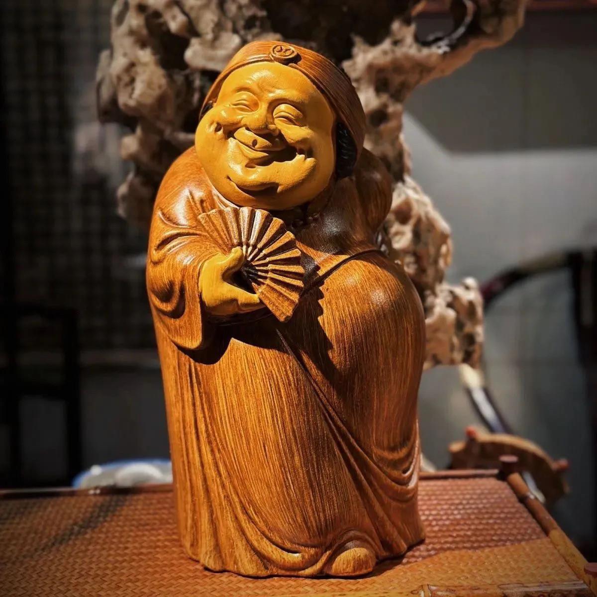地摆件主财神财jshg神店财树脂家居摆设酒爷柜玄关装饰品客厅招送