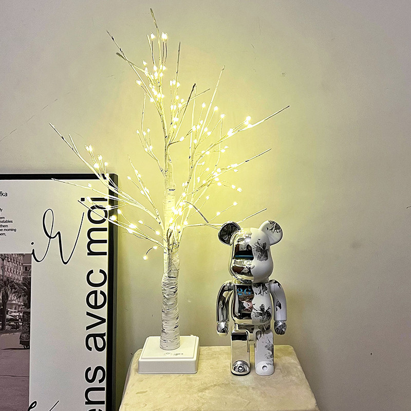 小金树~白桦树灯直播氛围装饰灯led发光搭配卧室房间居家室内