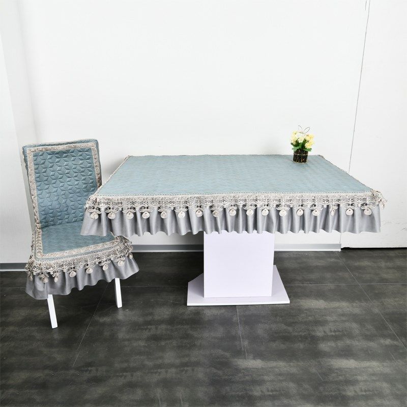 全包椅子连体科技布防尘罩家用餐椅套欧式坐垫餐桌布蓝色盖巾定制,居家布艺,桌布,淘宝优惠券,粉丝福利购,淘宝优惠卷