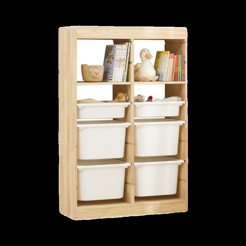 儿童房间布置柜子玩具收纳置物柜书柜多层大容量电视柜软装攻略