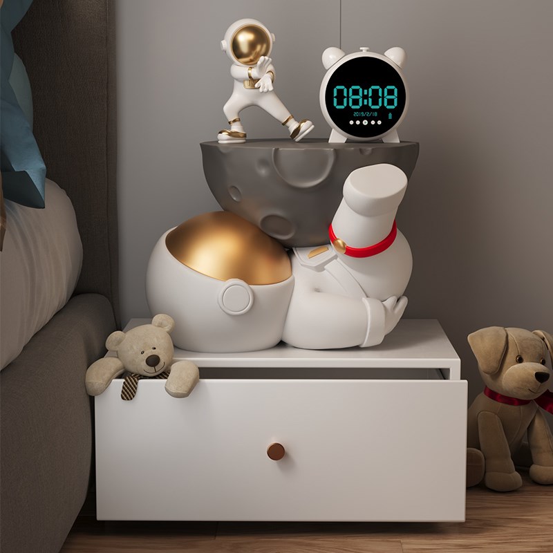 宇航员创意儿童房床头柜小型2024新款边几创意小卡通男孩迷你可爱