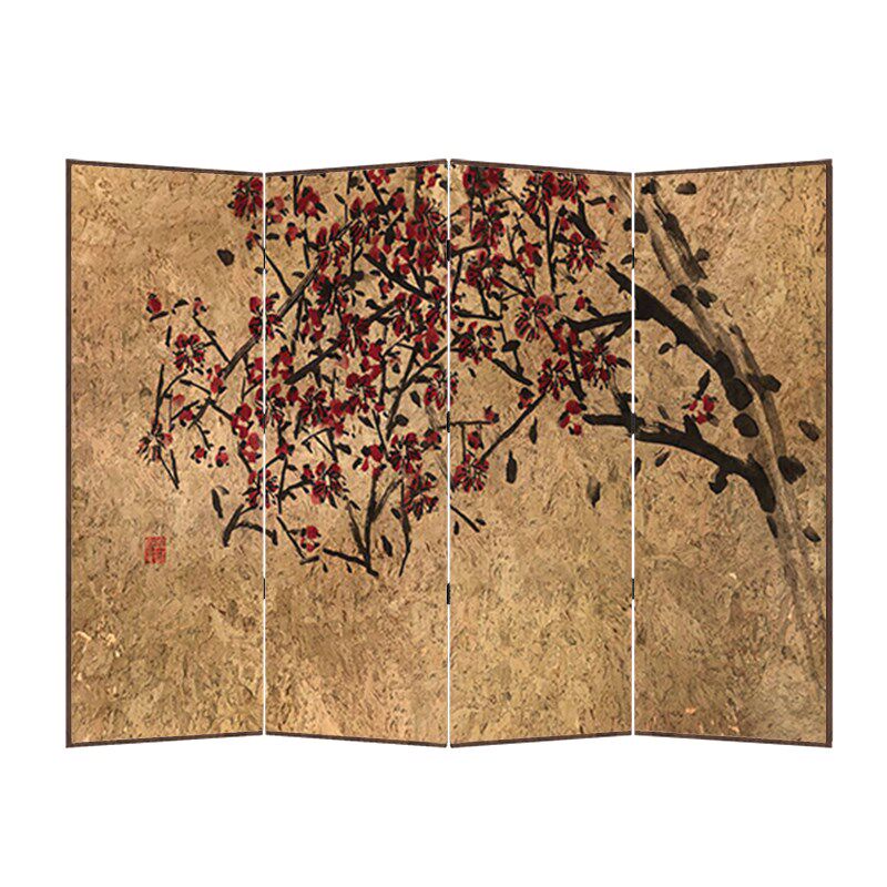 东方美学新中式移动屏风隔断客厅沙发背景墙茶室玄关遮挡折叠折屏