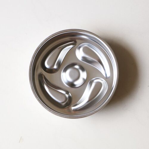 宠物慢食碗304不锈钢防滑防噎金毛柯基法斗大型犬大号狗盆狗粮碗