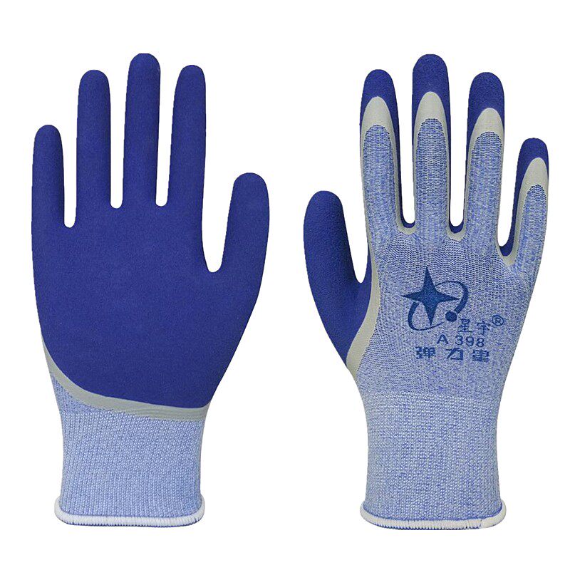 星宇手套A398弹力星磨砂干活薄款舒适耐磨防滑工作防护劳保木工
