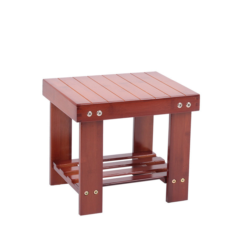 楠竹小板凳小方凳子圆凳靠背椅实木质折叠椅子矮凳儿童餐椅凳时尚