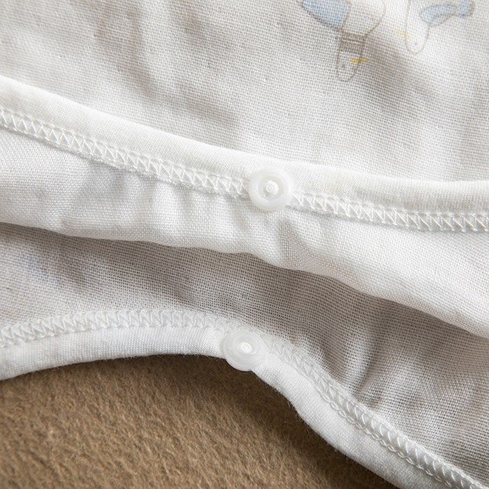 夏季宝宝背心睡袍 婴儿浴袍纯棉男女童睡裙薄款家居服 儿童睡衣服