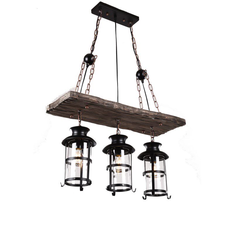 美式乡村复古实木个性怀旧loft酒吧吧台吊灯网伽咖啡厅服装店吊灯