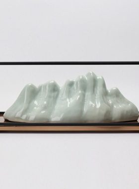 现代新中式创意铁艺陶瓷家居软装饰品电视酒柜玄关客厅样板间摆件