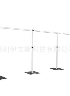 外贸提供3*9米双层婚礼纱幔窗帘花墙架调节伸缩杆pipe and drape