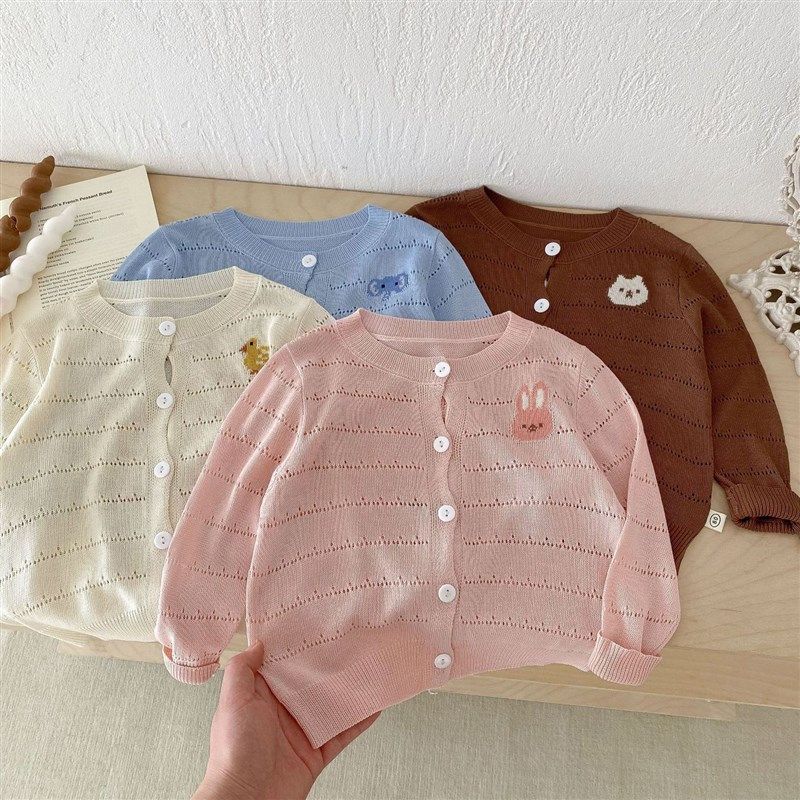 男宝宝卡通针织衫夏季韩国童装女童清爽开衫儿童夏装透气薄款,童装/婴儿装/亲子装,毛衣/针织衫,淘宝优惠券,粉丝福利购,淘宝优惠卷
