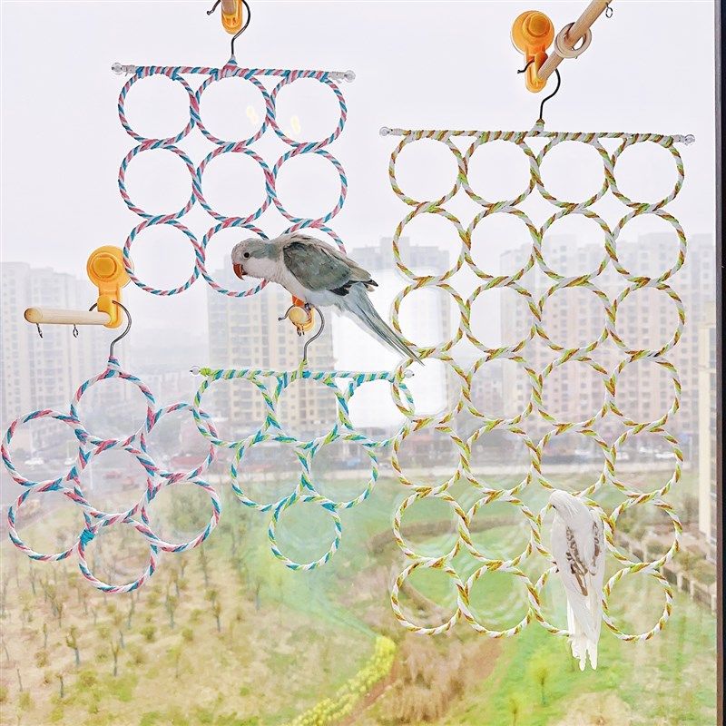 8玖-鹦鹉攀爬行网玩具鸟类虎皮牡丹玄凤秋千吊床益智啃咬藤编玩具,宠物/宠物食品及用品,鸟玩具,淘宝优惠券,粉丝福利购,淘宝优惠卷