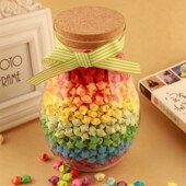 星星瓶子大号玻璃瓶幸运星折纸可装 1314颗许愿瓶七夕生日礼物