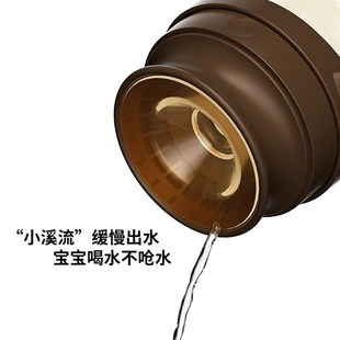 适配世喜恐龙杯婴儿喝水杯吸管杯喝奶0-6岁宝宝水杯嘬口杯啜饮杯