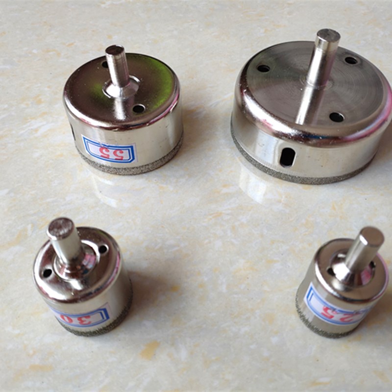 鱼缸玻璃开孔器 鱼缸开孔器 溢流管开孔器 75MM-55-30-25玻璃钻头