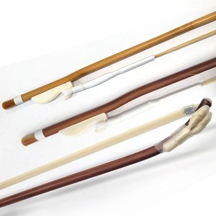 二胡琴弓子专业演奏高级二胡拉弓紫檀箭竹蒙古天然真公马尾原白色
