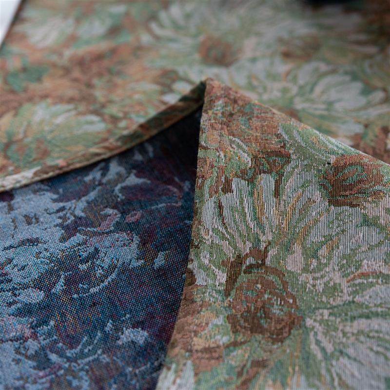 美式乡村复古油画风餐桌布艺色织提花雏菊长方形小茶几圆桌盖巾,居家布艺,桌布,淘宝优惠券,粉丝福利购,淘宝优惠卷