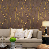 时尚 简约竖条纹壁纸走廊过道电视背景墙卧室客厅无纺布家用壁纸