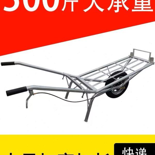 农用独轮鸡公车手推单轮工地建筑小推车拉货两轮搬运实心田园双轮