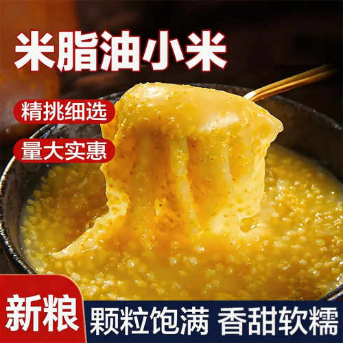 小米杂粮 陕西米脂 新小米 小米粥 早餐小米营养小米南瓜粥杂粮