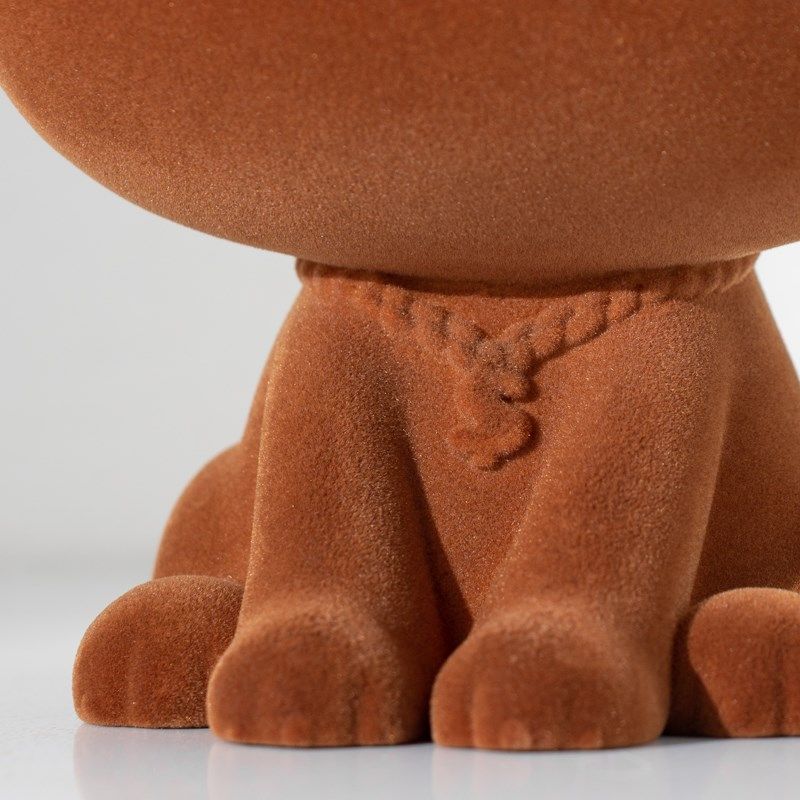 高级感植绒墨镜狗摆件时钟家居饰品客厅电视柜卧室装饰品小众摆设