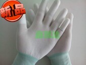 24双 pu涂指手套手套防静电无尘手套尼龙手套电子厂劳保手套 包邮