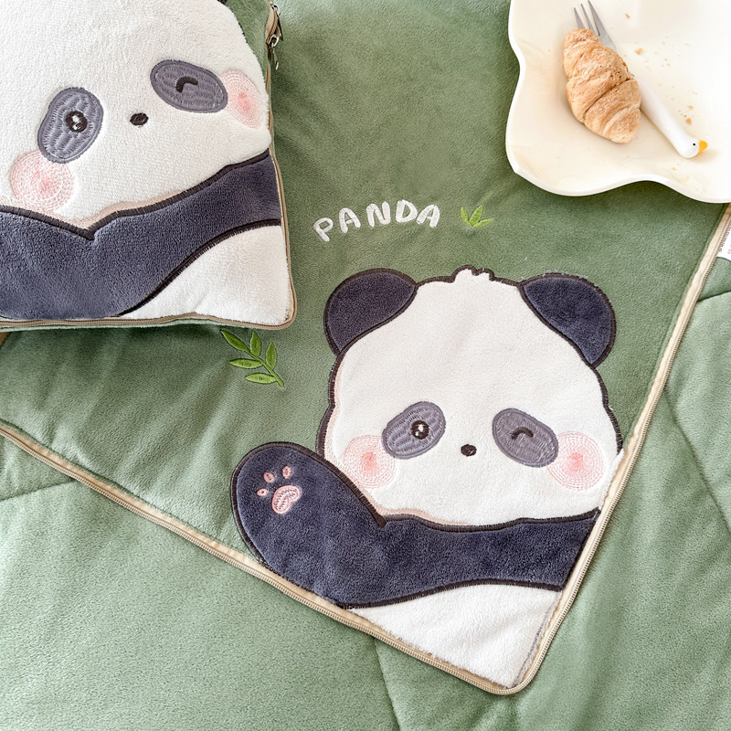 加厚折叠抱枕被子两用珊瑚绒空调毯子午睡办公室汽车载枕头二合一,居家布艺,抱枕被,淘宝优惠券,粉丝福利购,淘宝优惠卷