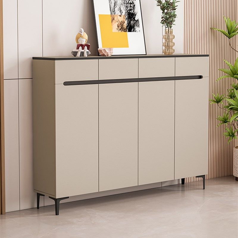 电梯口门外鞋柜家用简易靠墙小型外走廊储物柜斗柜入户快递置物柜