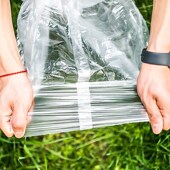 一次性汗蒸沙棘袋泡澡浴桶袋侧开口排湿排寒塑料毯太空毯装 汗排酸