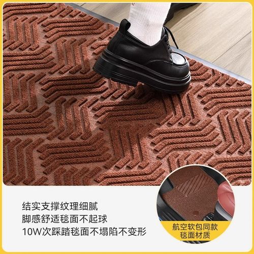 入户门地垫新款高级家用玄关门垫耐脏免洗地毯大门口防滑蹭脚垫子
