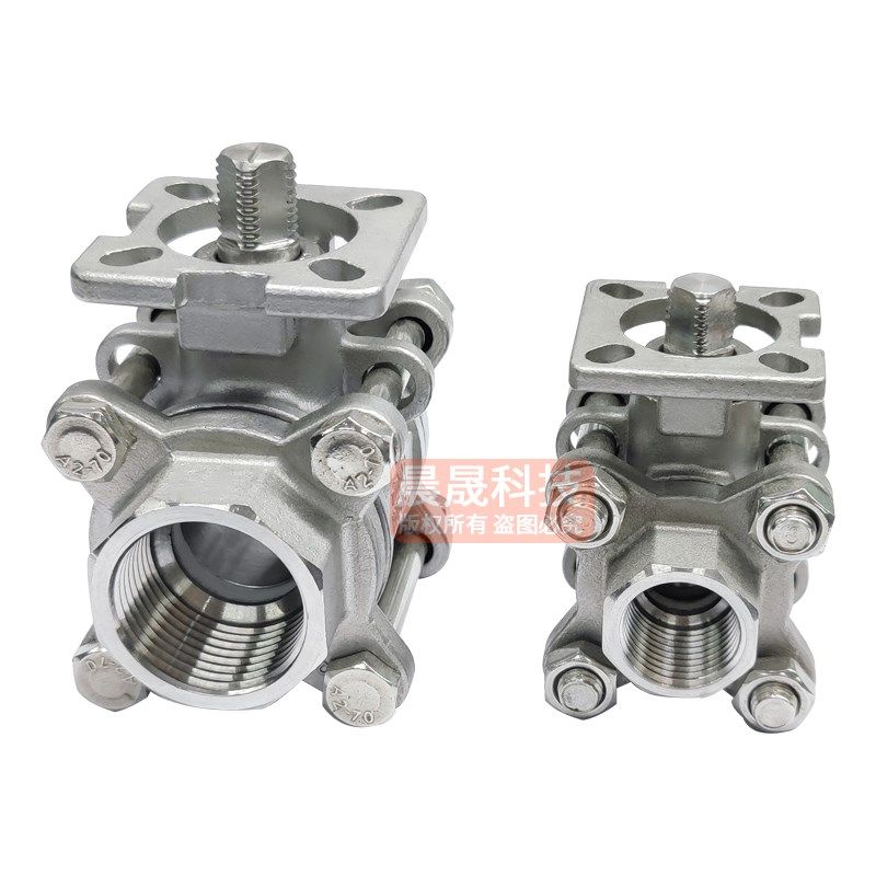 304不锈钢球阀高平台三片式阀门内螺纹丝口扣DN15/20Q611F-16P3PC