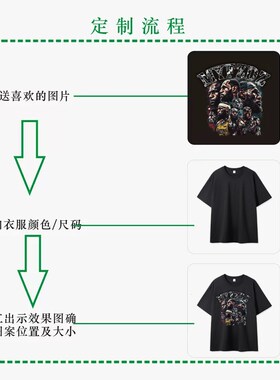 美式数码直喷T恤定制纯棉短袖定做diy印图片定制工作服情侣装定制