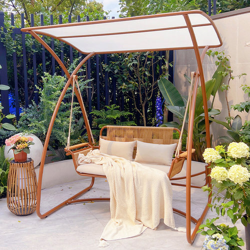 秋千户外庭院花园摇椅阳台室外双人吊床藤椅子家用网红荡秋千吊椅