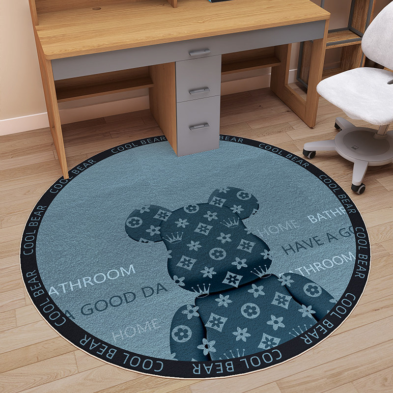 圆形地毯学习椅椅子地垫卧室儿童房书房电脑转椅防滑垫子可擦免洗,居家布艺,转椅地垫,淘宝优惠券,粉丝福利购,淘宝优惠卷