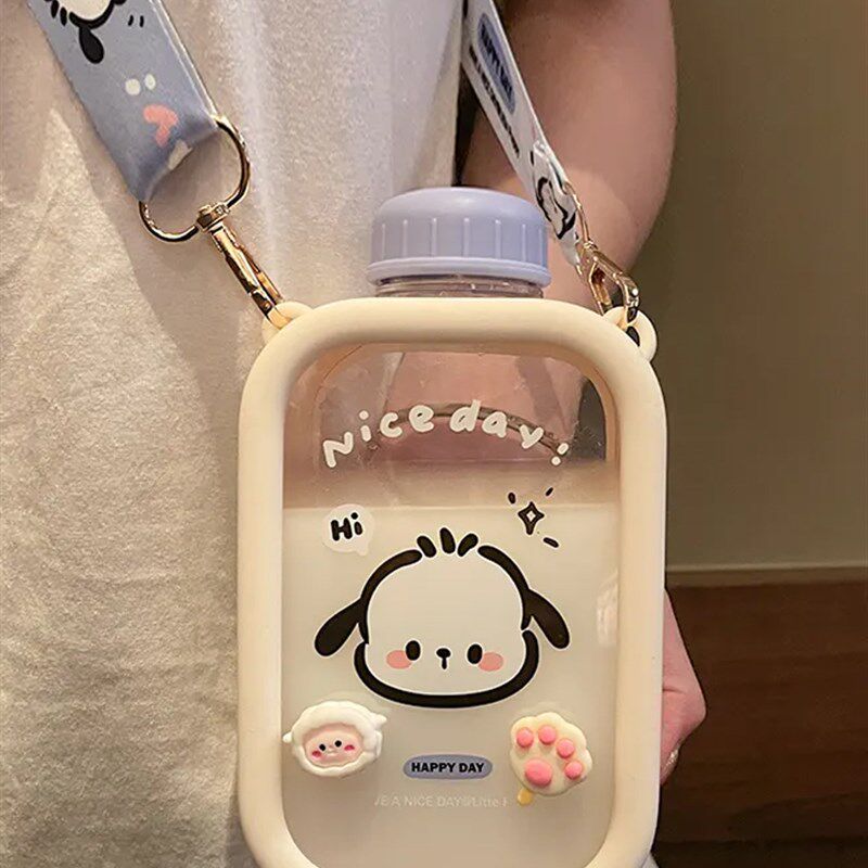 水杯女生高颜值帕j帕狗可爱超萌随手杯子便携学生网红夏季天塑料