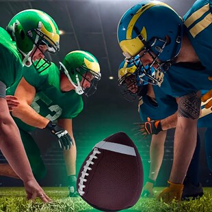 返回式橄榄球青少年专业训练加重回弹接传球美式四分卫单人橄榄球