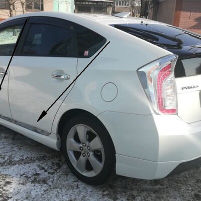 适用普锐斯c prius 30系门板10-15年款车身防擦防撞条电镀门边饰