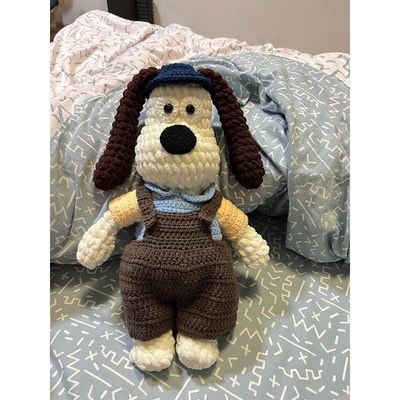 新手初学解闷手工狗粗毛线钩针可爱玩偶掌门编织diy材料包送新品