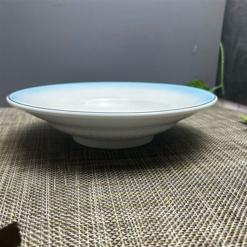 西式家用陶瓷圆形汤盘汤碗沙拉碗甜品碗K水果碗汤碗宽边汤盘菜盘
