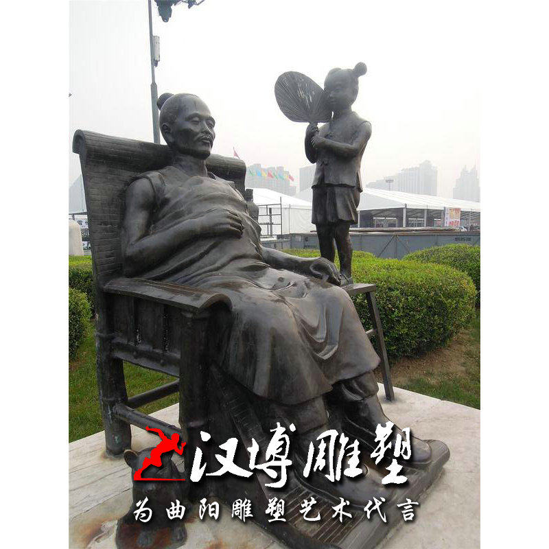 古代孝文化童趣主题玻璃钢人物孔融让梨民俗雕塑T小品景观园林公